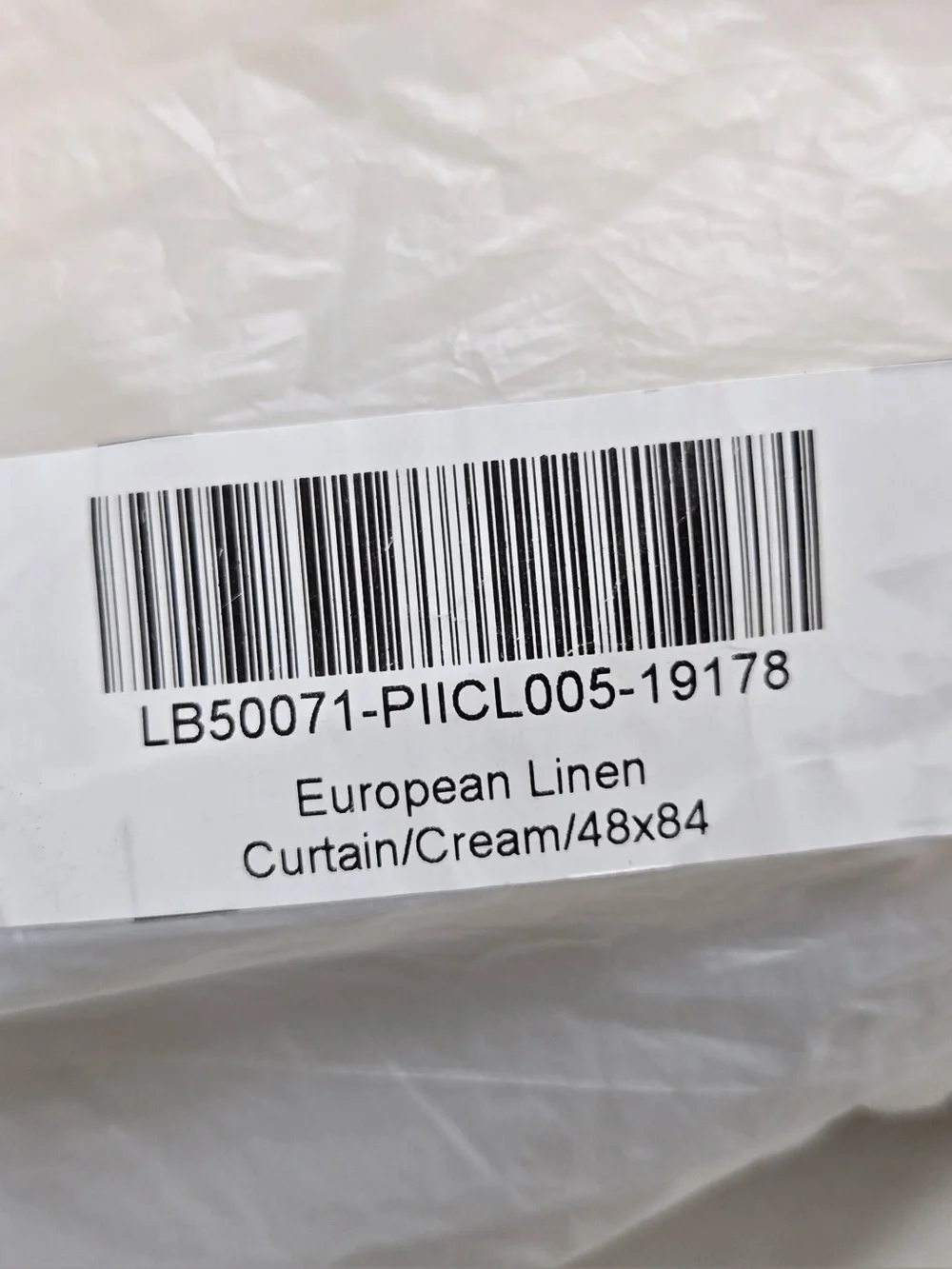 NWT QUINCE Set Of 2 48x84 European Linen Curtains Cream 0501